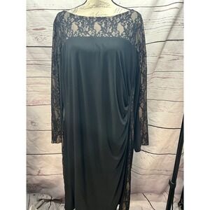 chaps lace dress Women's Chaps Dress, Size 6, Navy